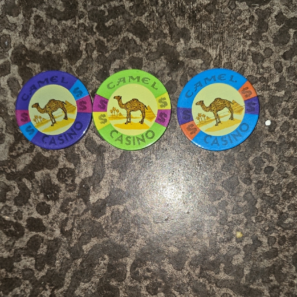 Camel Casino Poker Chips Set - Multicolor